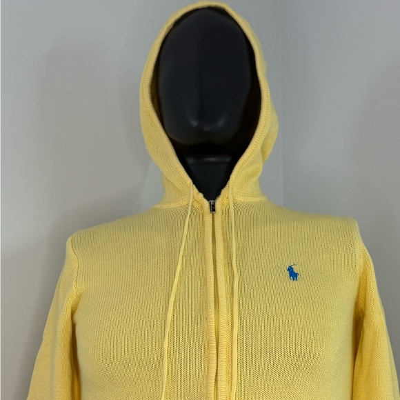 Women’s Ralph Lauren Sport Yellow Full-zip Hoodie Size Medium - Picture 3 of 12